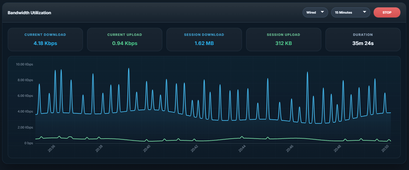 Bandwidth monitoring